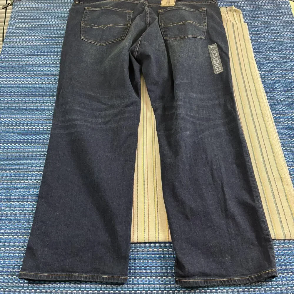 Polo Ralph Lauren Jeans Mens 50x32 Blue Hampton Relaxed Straight Stretch Denim